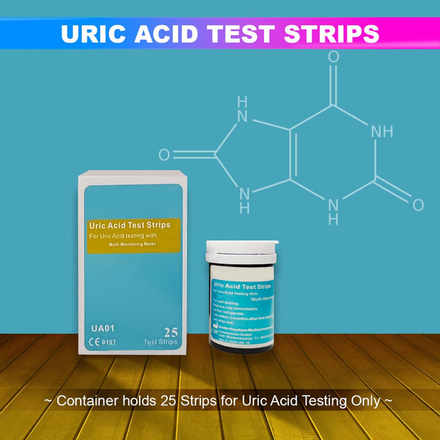 Uric Acid Test Strips (25Pcs)