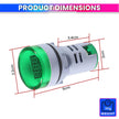 amiciSense 3-Digit Digital Voltmeter, 60-500VAC Voltage Range, Compact and Accurate Voltage Display