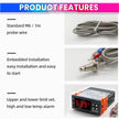 Digital Temperature Controller Thermostat Switch with K-Type Sensor