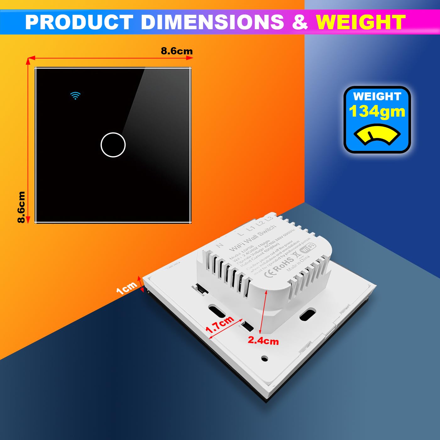 WiFi Touch Switch – 4 Gang, 230V/10A, Alexa/Google Compatible, Interlocking, SmartLife App amiciKart c0tmiz-hs.myshopify.com