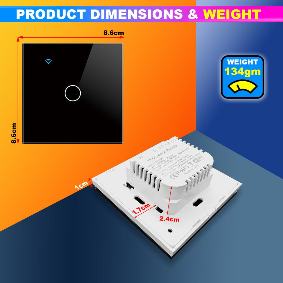 WiFi Touch Switch – 4 Gang, 230V/10A, Alexa/Google Compatible, Interlocking, SmartLife App amiciKart c0tmiz-hs.myshopify.com