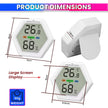 Digital Hygrometer Thermometer – Fast 1.5s Sampling Large LCD Display with Temperature & Humidity Monitor for Home, Office & Labs amiciKart