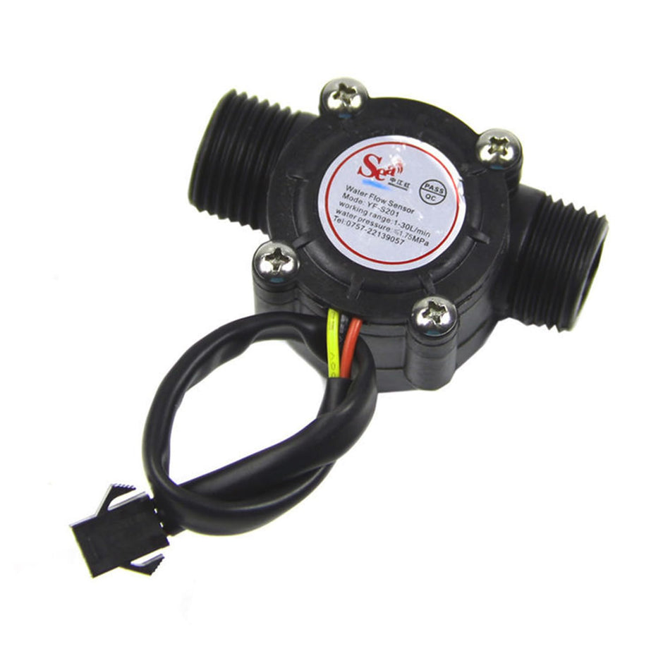 G1/2 Water Flow Sensor – Hall Effect, 1–30L/min Range, Accurate Water Flow Measurement