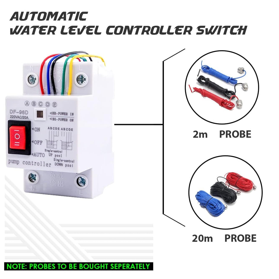 2m Sensors for Automatic Water Level Controller Switch (2m Long Sensor) amiciKart