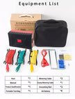Earth Resistance Tester, High-Precision Megohmmeter with Ground Voltage Test, LCD Display, 6×AA Batteries