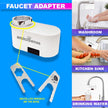 Automatic Touchless Tap, Upgraded Dual Sensor Water Faucet With Type-C Charging And 2 In 1 Adapter