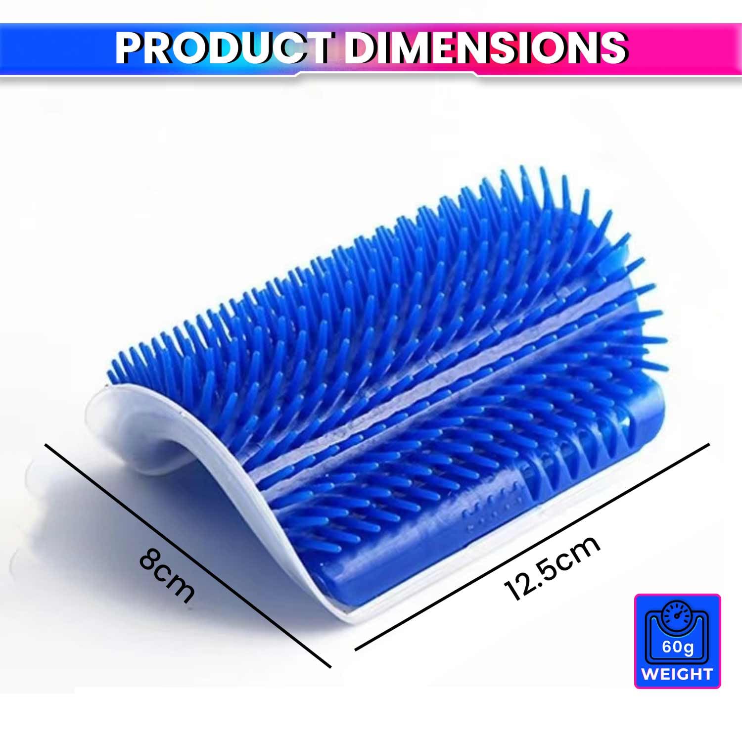 Cat Massage Brush, Corner Mount Self Grooming Cat Comb with Catnip amiciKart c0tmiz-hs.myshopify.com