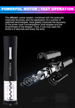 Electric Wine Bottle Opener, Automatic Corkscrew Opener with Foil Cutter