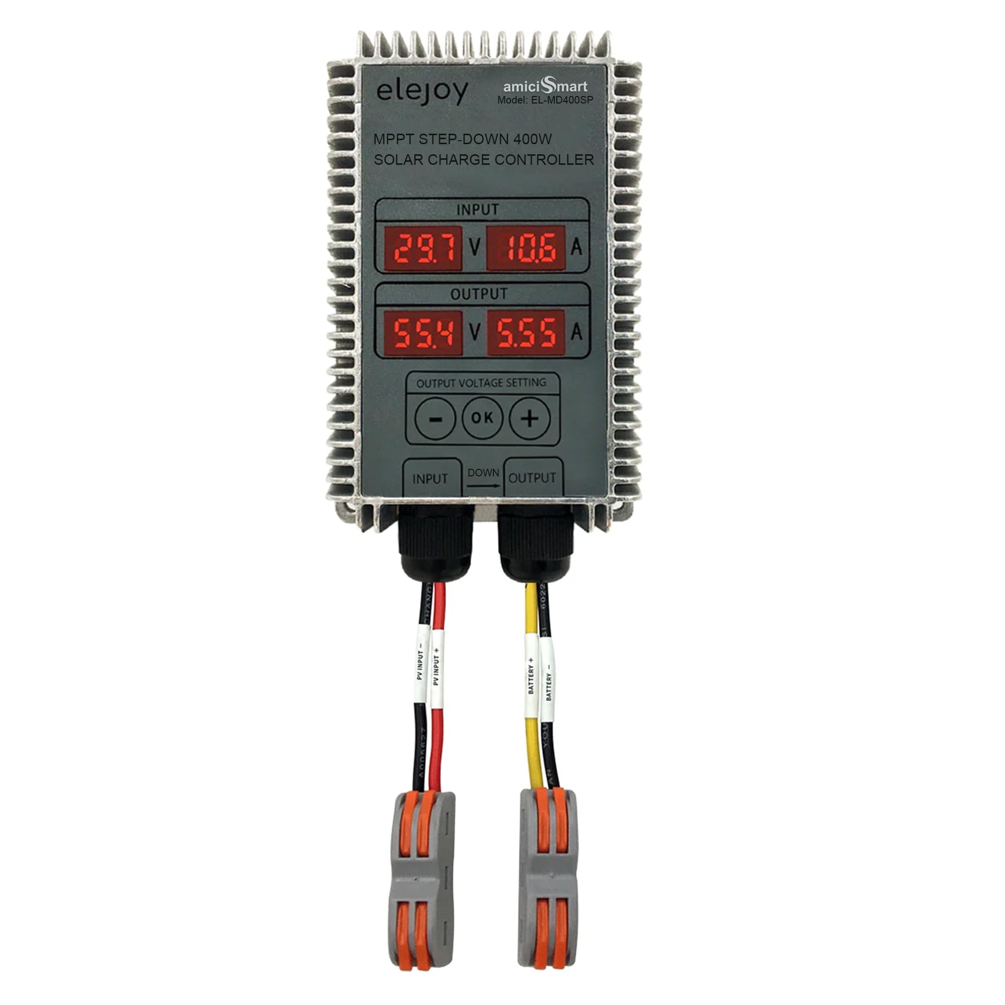 400W MPPT Solar Charge Controller with Step-Down Module, Weatherproof, 97% Efficiency amiciKart c0tmiz-hs.myshopify.com