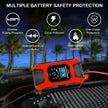 12V Automatic Car Battery Charger, 7-Stage Intelligent Battery Maintainer (Lead Acid Battery Charger)