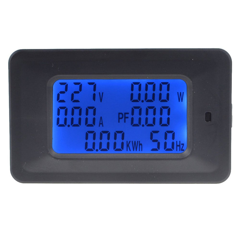 Digital Energy Meter with Blue Backlight Multifunction Power Meter for Voltage, Current, Frequency & Energy Monitoring (AC 5KW 20A) amiciKart