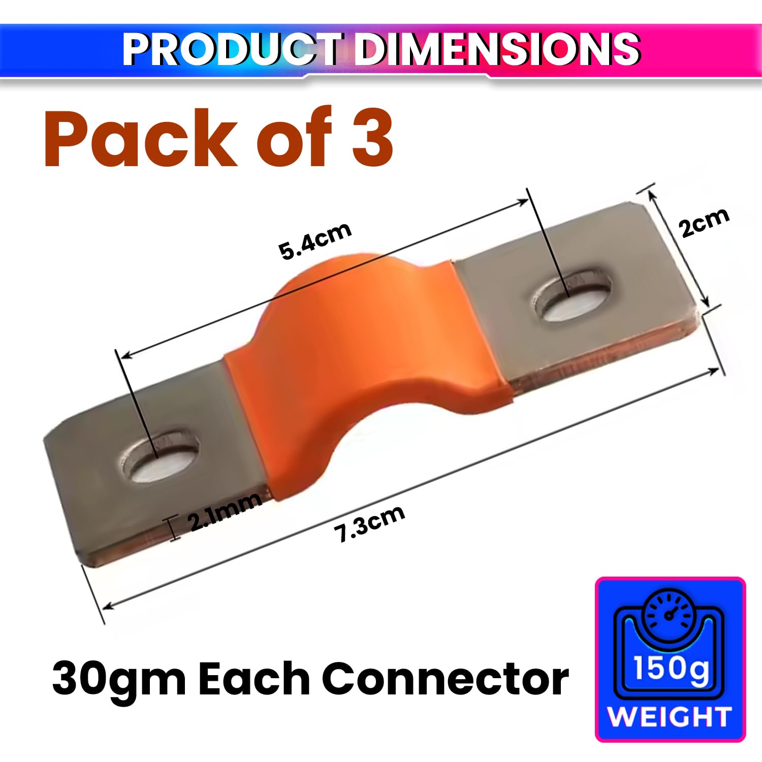 100A Pure Copper Flexible Busbar Battery Terminals for LiFePO₄ Lithium Batteries – Pack of 15 amiciKart c0tmiz-hs.myshopify.com