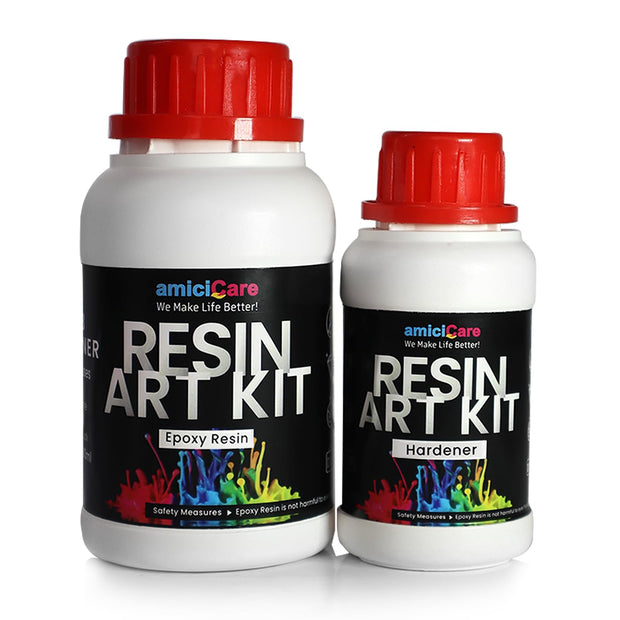 Epoxy Resin Art Kit – Crystal Clear High Gloss Resin for DIY Crafts ( 350ml )