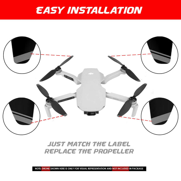 DJI Mavic Mini 1/2 Propellers, Light-Weight and Low-Noise Propellers, Black