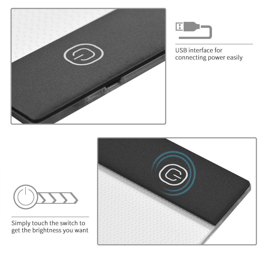 LED Lighted Drawing Board A3 Size, Non-Digital Tracing Board for Drawing, Sketching, etc. amiciKart