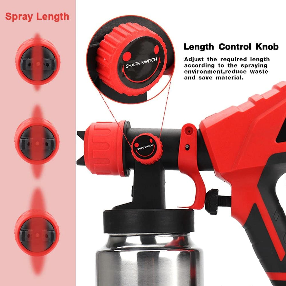 600W Electric Handheld Spray Gun, 220V Airbrush with 3 Additional Nozzle for Painting Wall Car Furniture amiciKart c0tmiz-hs.myshopify.com