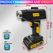 Automatic 150PSI Dual-Power Car & Bike Tyre Inflator, Rechargeable Air Pump