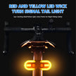 amiciVision Wireless Tail Light for Bicycle, 38 LED Rechargeable Back Indicator Lights with Remote Control, Audible Alarm and Detachable Mounts