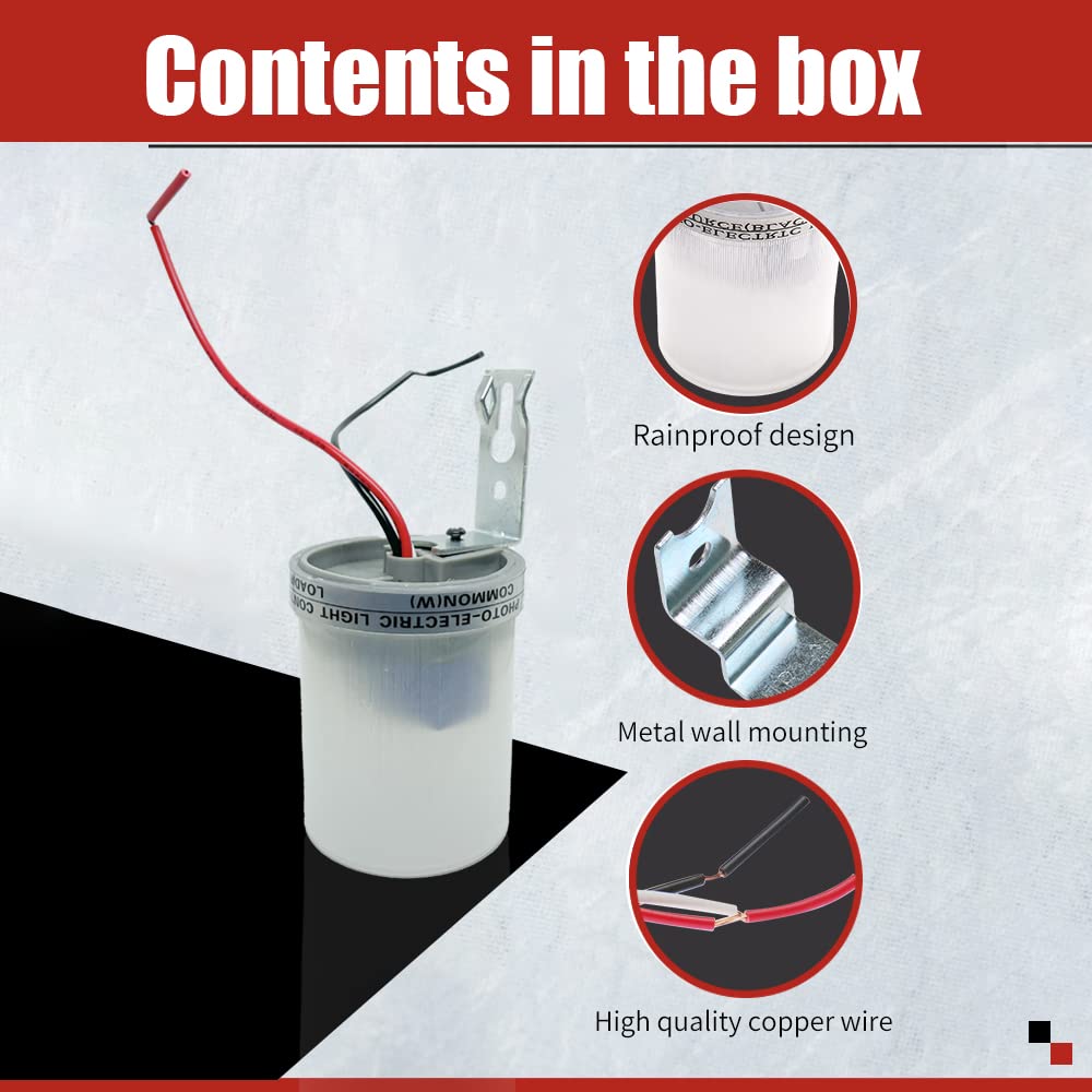 Automatic On/Off Switch for Light, Street Light Controller 10A Photocell Sensor DC 12V amiciKart c0tmiz-hs.myshopify.com