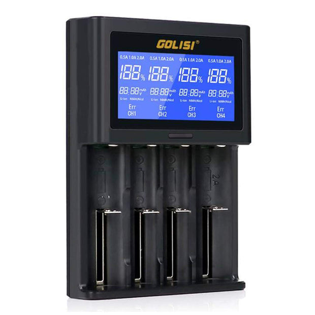 2.0A Smart Battery Charger with LCD Display and Auto Detecting Battery amiciKart