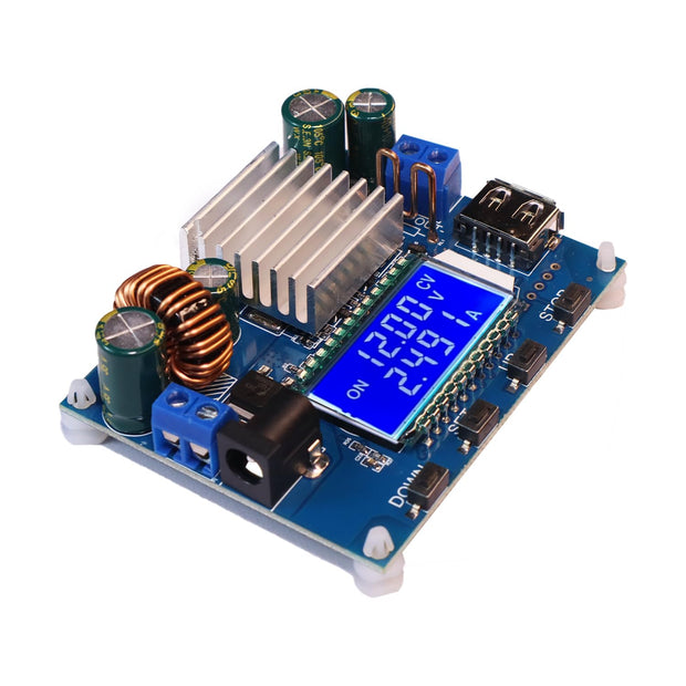 Buck-Boost Converter Module | DC 5-30V to 0.6-30V Adjustable Voltage Regulator | 4A 35W with Display