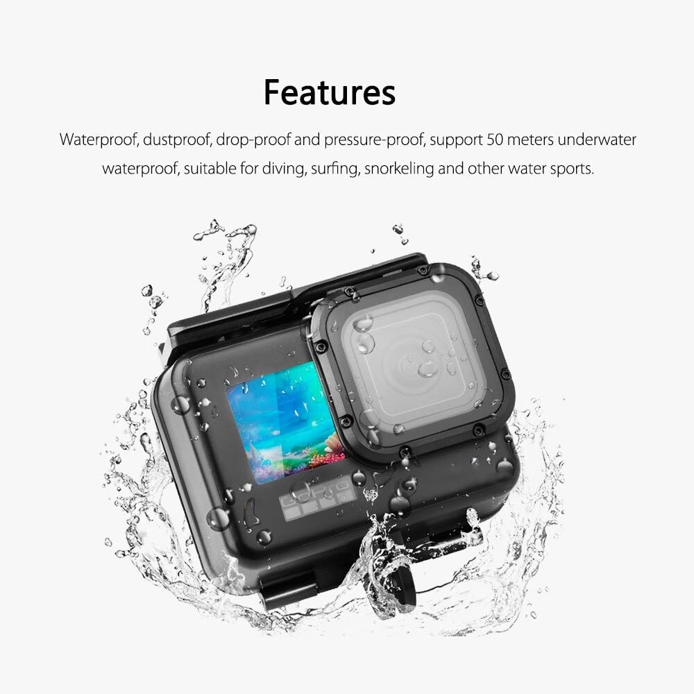 Waterproof Case Compatible for GoPro Hero 10 Hero 9, 50M Water Protective Cover for Action Camera amiciKart c0tmiz-hs.myshopify.com