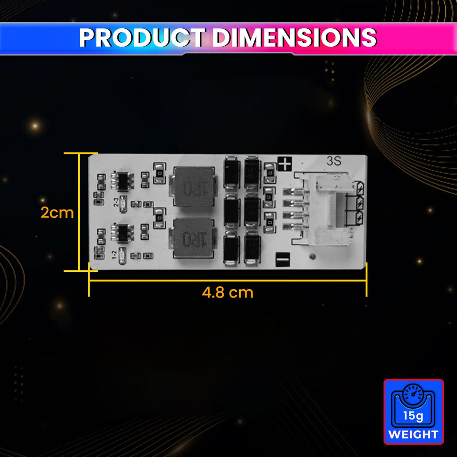 3S 2A Active Energy Balancer Board – Inductive Voltage Energy Equalization for LiFePO4 / Li-ion / Lipo / LTO Battery Packs (3.0V–4.2V)