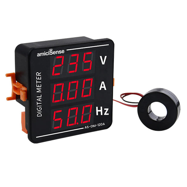 120A AC Voltmeter Ammeter, 3 In 1 Digital Meter 50-500V Voltage Tester With Frequency And Current Test
