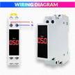 Mini AC Frequency Tester 80–500V | 99Hz LED Display | 35mm DIN Rail Mount