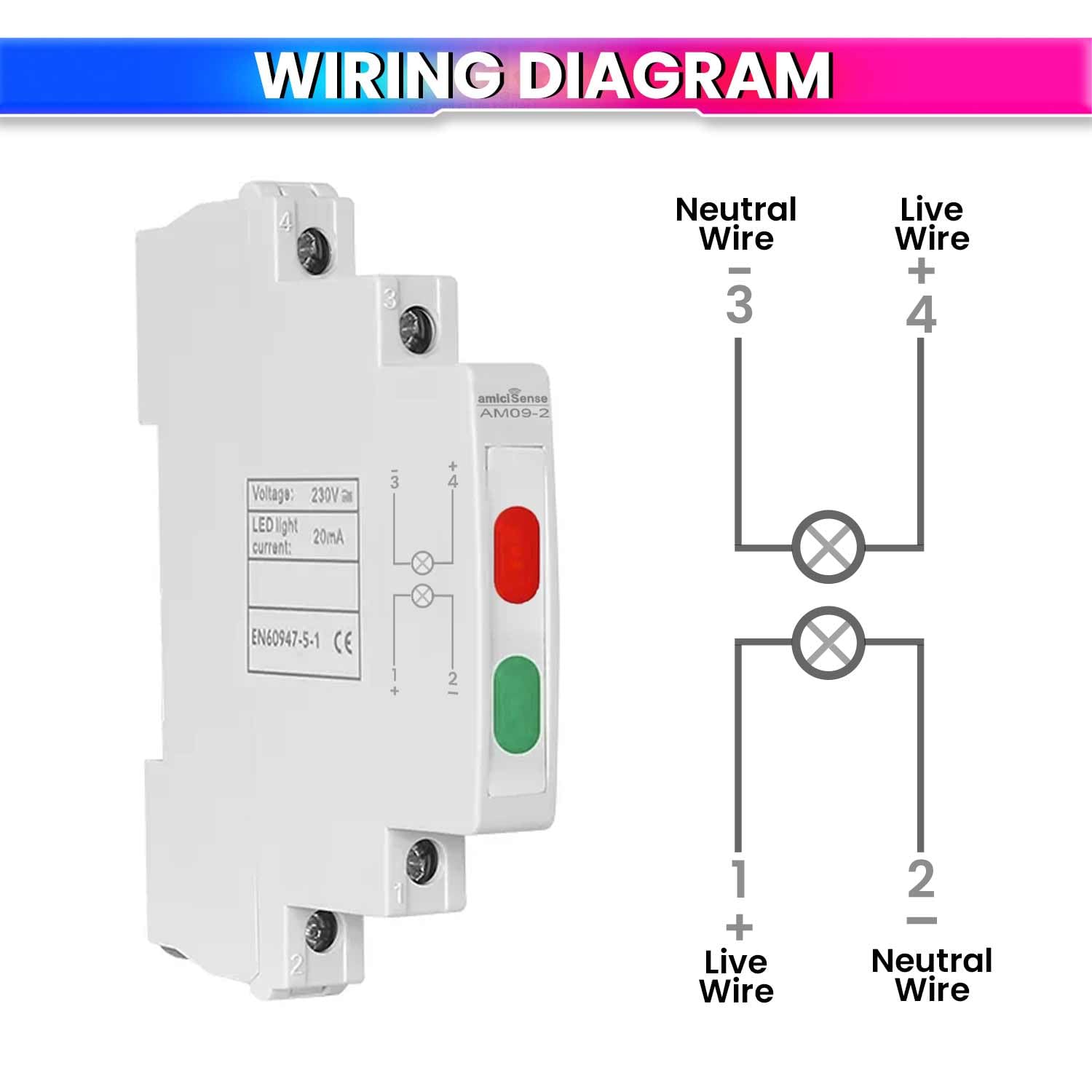 Ultra-Compact Phase Indicator – 230VAC, 1cm Wide with Color LED Indicator for Accurate Monitoring amiciKart c0tmiz-hs.myshopify.com