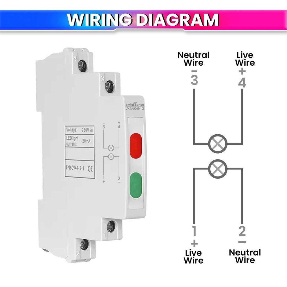 Ultra-Compact Phase Indicator – 230VAC, 1cm Wide with Color LED Indicator for Accurate Monitoring amiciKart c0tmiz-hs.myshopify.com