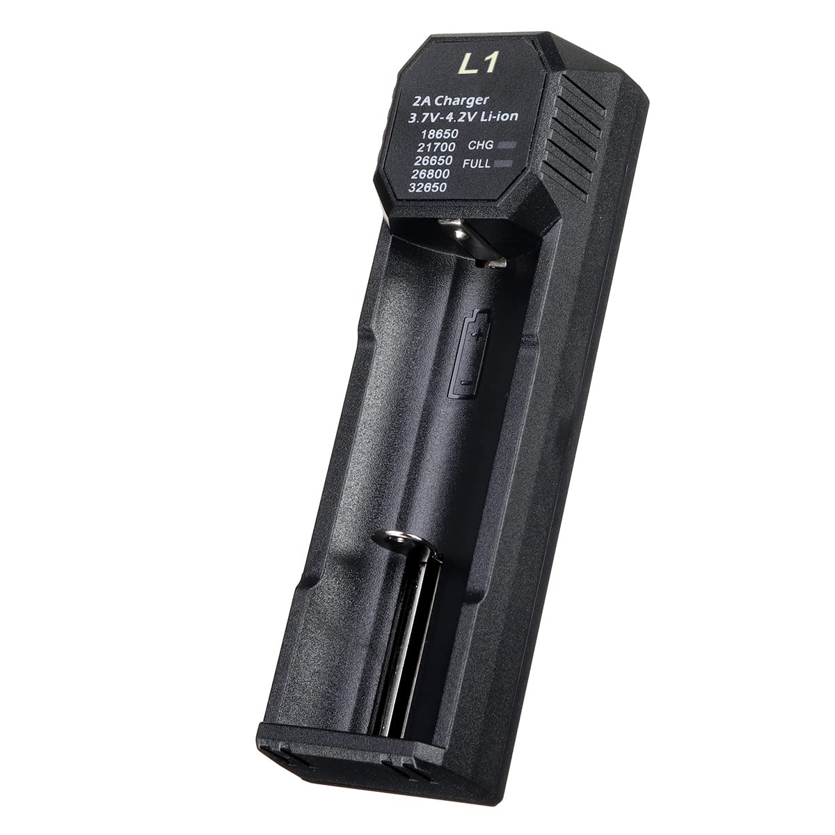 Intelligent Battery Charger, 2A 5V Smart Fast Charger for Charging Rechargeable Batteries 22650/18700/18650 etc with Charge Indicators amiciKart