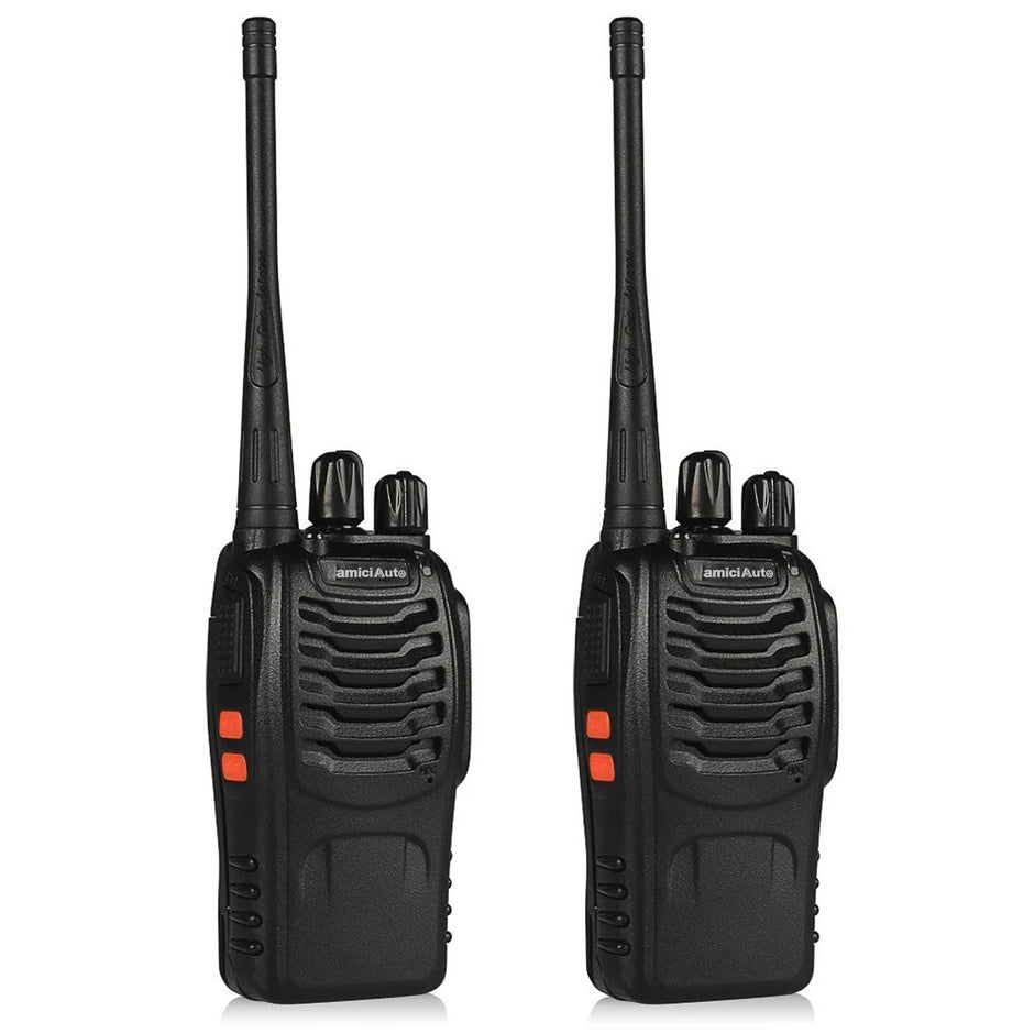 Walkie Talkie 2-Way Radio with 16 Channel Rechargeable Handheld Transceiver with Flashlight & Low Battery Alarm