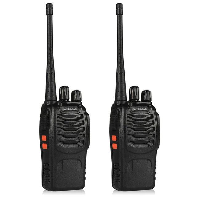 Walkie Talkie 2-Way Radio with 16 Channel Rechargeable Handheld Transceiver with Flashlight & Low Battery Alarm