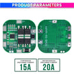 BMS Battery Protection Board 18650 Li-Ion Lithium for Solar Lighting, Power Tools & DIY Battery Packs for Short Circuit Protection