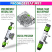 WiFi Garden Hose Water Flow Meter – LCD & App Tracking, Usage Alerts, 3/4” Hose Compatible