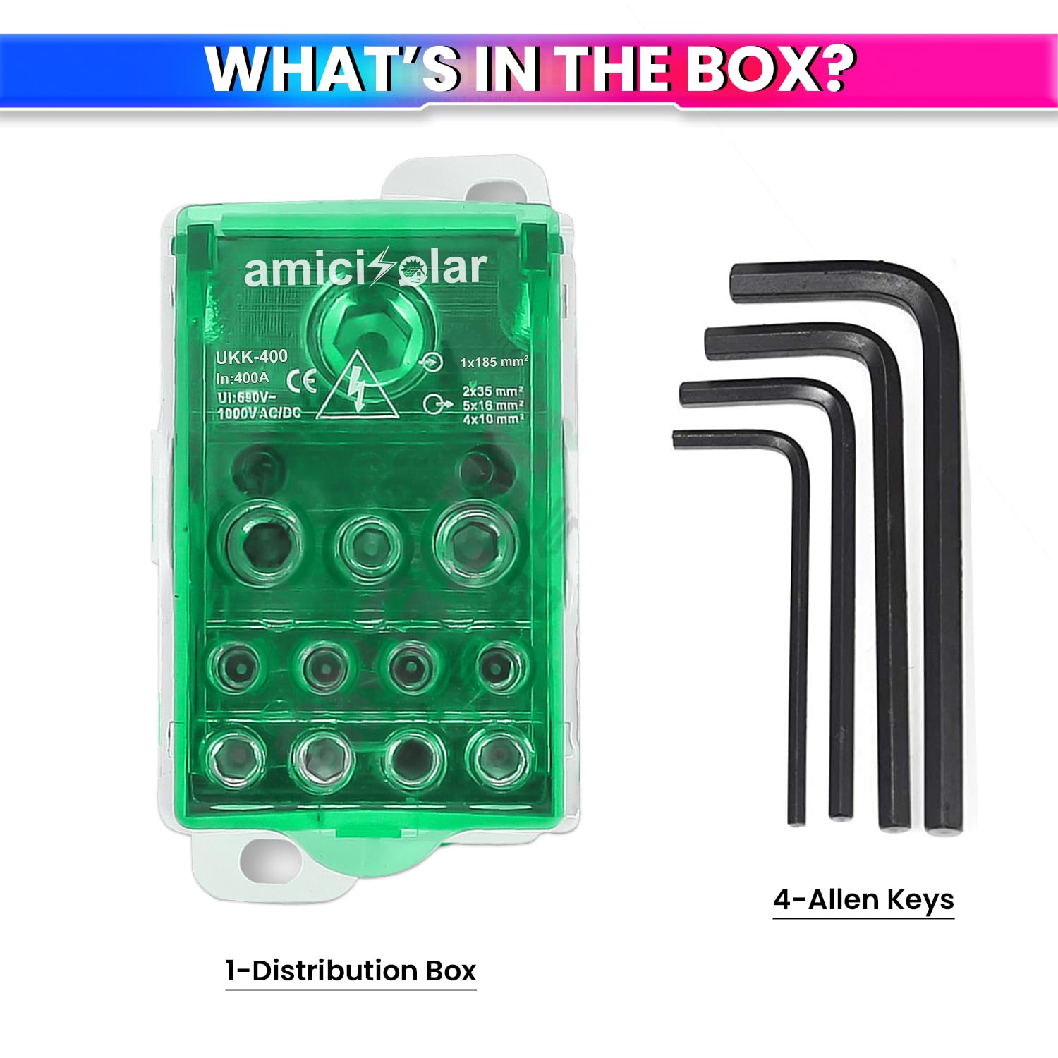 Heavy-Duty Terminal Block Junction Box | Multiple Output Ports with Brass Connectors amiciKart c0tmiz-hs.myshopify.com