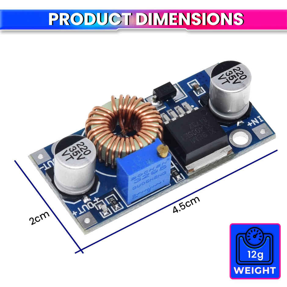 75W DC-DC Buck Convertor, 5V-32V to 1.25V-32V Step-Down Power Supply Module amiciKart
