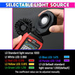 Dual-Power Luxmeter – 200K Lux Light Meter with 360° Rotating Sensor & Alarm