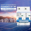 amiciSmart DC Circuit Breaker, 125A 1000V MCB for PV/Solar System