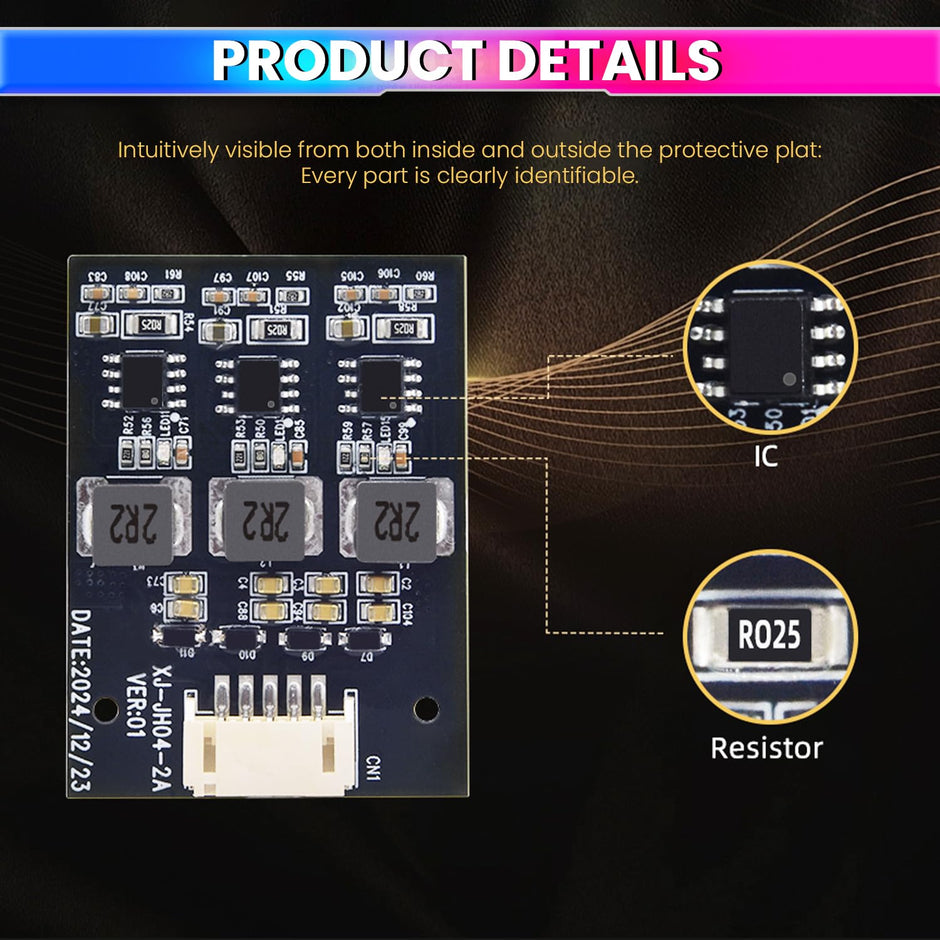 4S 2A Active Energy Balancer Board – Inductive Voltage Energy Equalization for LiFePO4 / Li-ion / Lipo / LTO Battery Packs (2.8V–4.2V) amiciKart