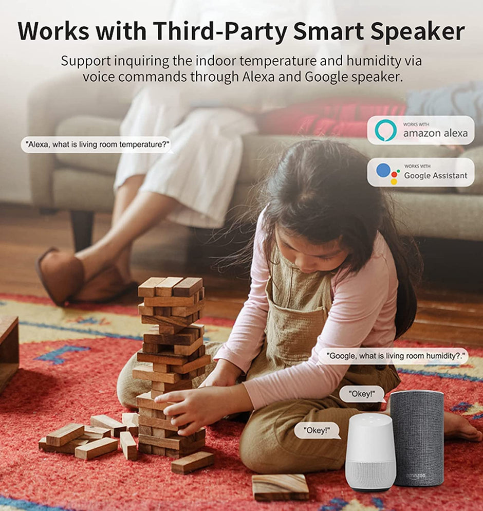 Wi-Fi Temperature & Humidity Analyzer Smart Thermo-Hygrometer with Real Time Monitoring & Alert Notification amiciKart c0tmiz-hs.myshopify.com