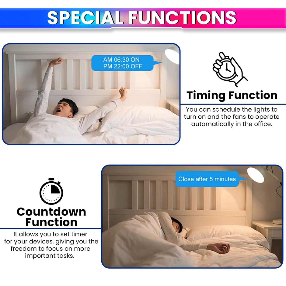 Smart Switch for Home Automation, Timer Switch Compatible with Alexa, Google Assistant Works with SmartLife App for Mobile Control amiciKart