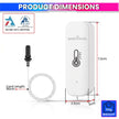 WiFi Smart Temperature & Humidity Sensor with 90cm External Probe, App Alerts
