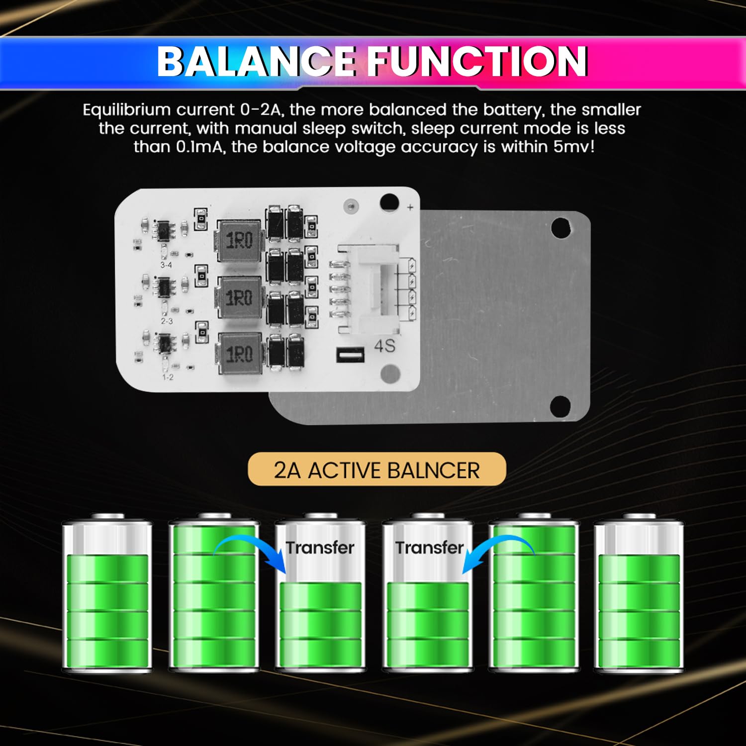 4S 2A Active Energy Balancer Board – Inductive Voltage Energy Equalization for LiFePO4, Li-ion, Lipo & LTO Battery Packs (3.0V–4.2V) amiciKart c0tmiz-hs.myshopify.com