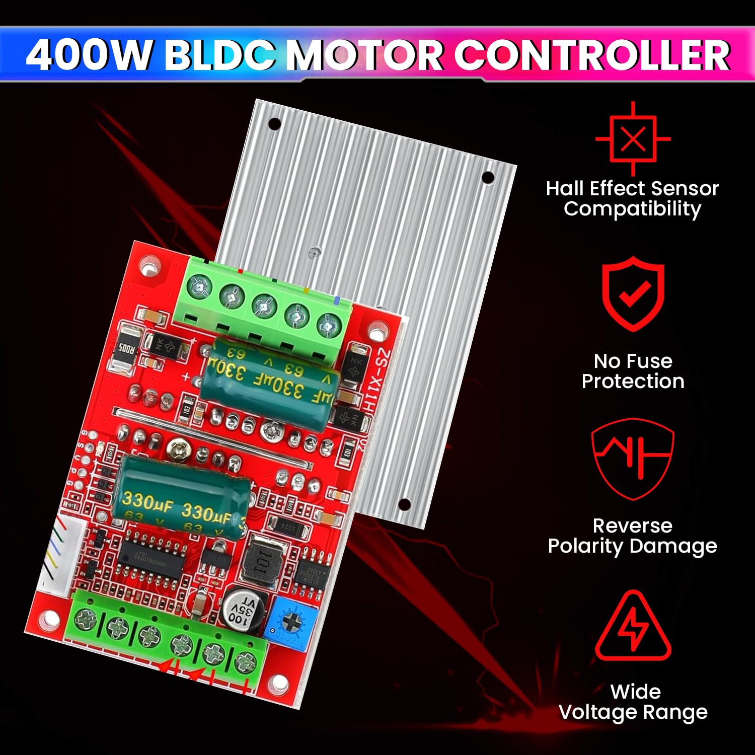 Three-Phase Brushless Motor Controller with PWM and Hall Sensor Support amiciKart c0tmiz-hs.myshopify.com