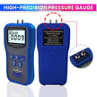 Digital Manometer, Dual-Port Air Pressure Meter with 12 Units for HVAC/Gas Testing amiciKart c0tmiz-hs.myshopify.com