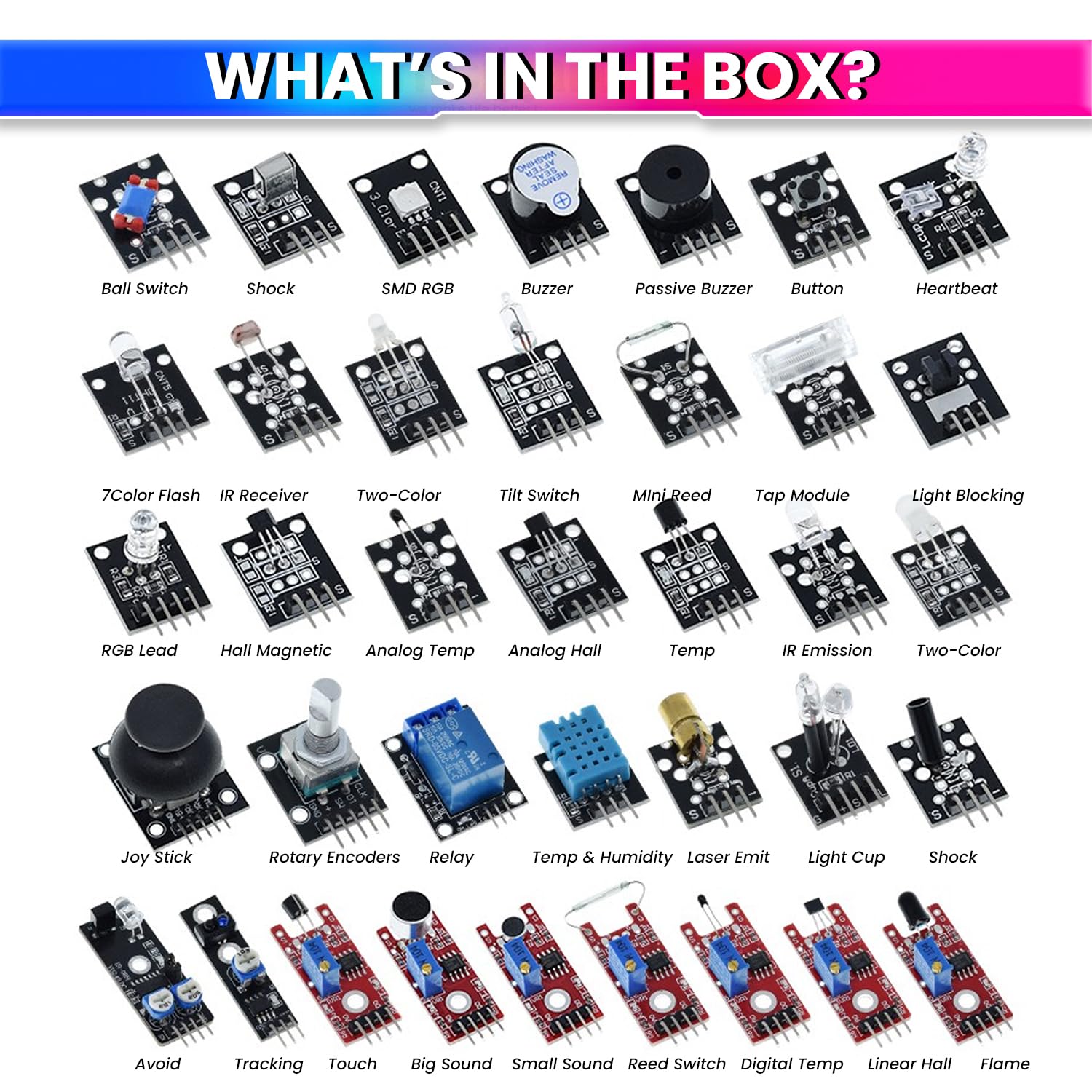 37-in-1 Sensor Module Kit for Raspberry Pi–Comprehensive IoT Starter Set for Beginners & Enthusiasts amiciKart c0tmiz-hs.myshopify.com