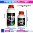 Premium Epoxy Resin Art Kit – Crystal Clear, High Gloss DIY Craft Resin ( 700ml )