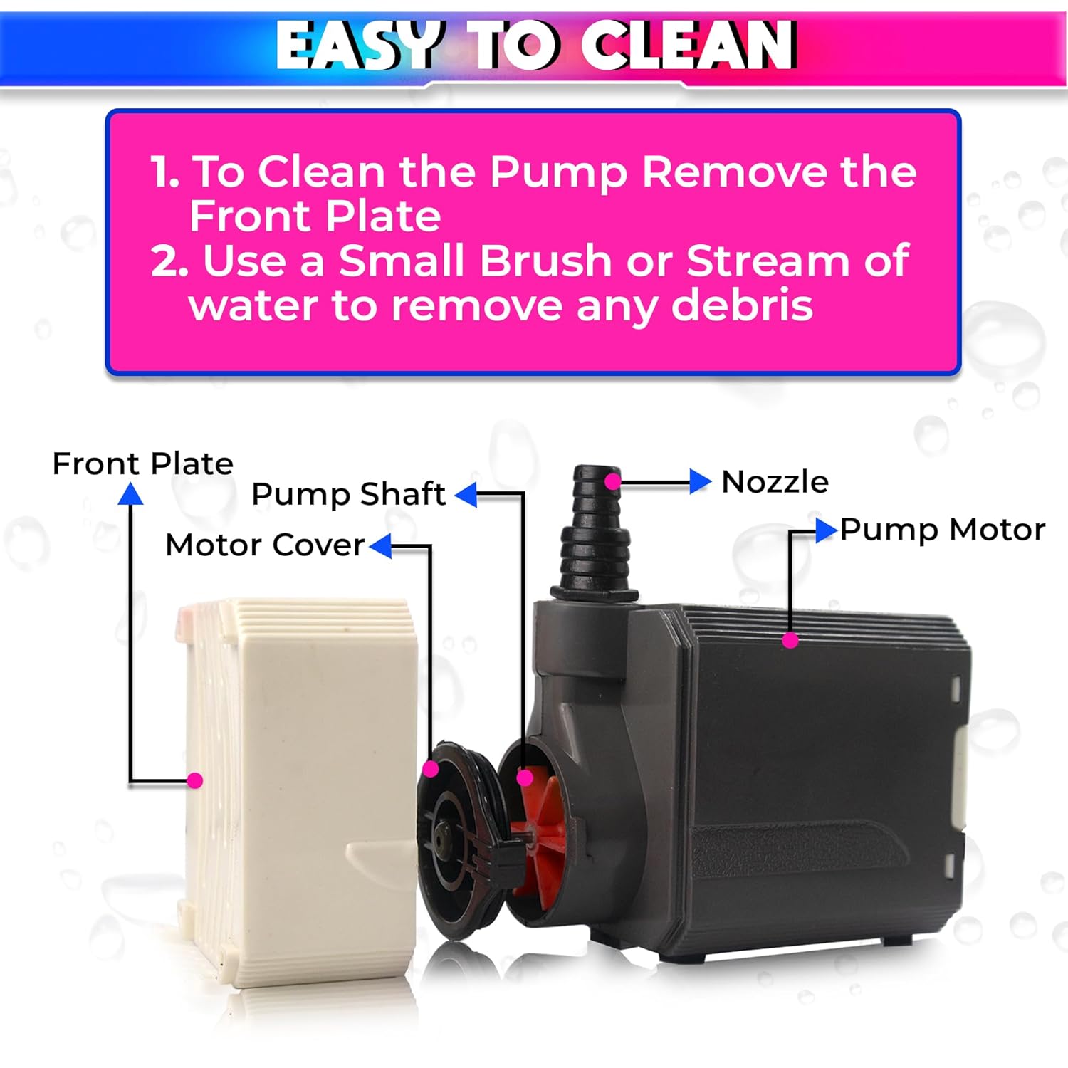 18W Submersible Water Pump (1100LPH/ 1.85m) amiciKart c0tmiz-hs.myshopify.com